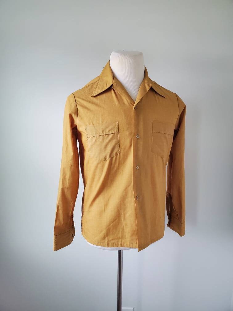 Original 1970Er Oxford Hemd Mit Borte Aus Den 70Er Jahren Original 1970Er Oxford Hemd Mit Borte Aus Den 70Er Jahren von LibertyMarensVintage