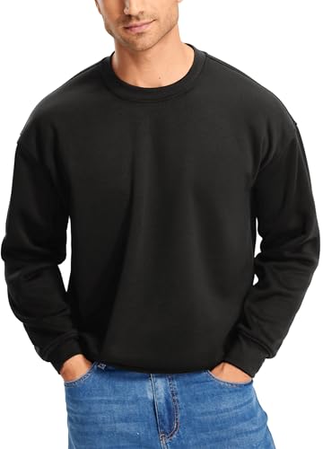 Libin Herren Pullover Sweatshirt Langarmshirts Rundhalsausschnitt Winterpullover Sweater Warm Outdoorshirts, Schwarz, L Libin Herren Pullover Sweatshirt Langarmshirts Rundhalsausschnitt Winterpullover Sweater Warm Outdoorshirts, Schwarz, L von Libin