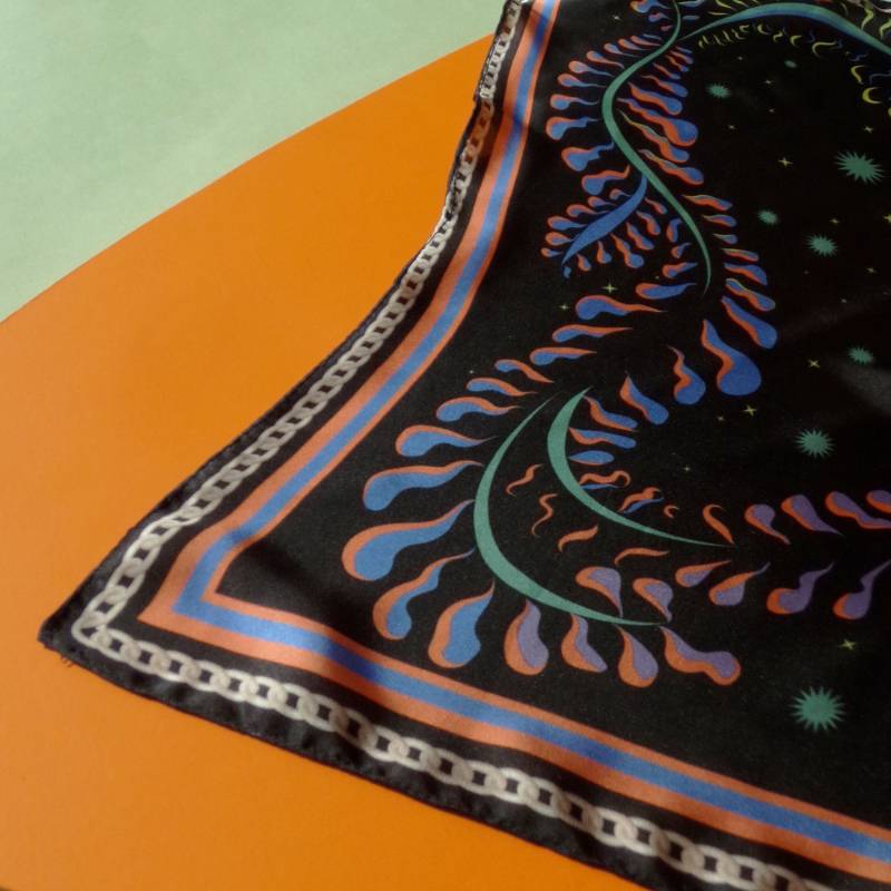 Efeu-Schal Bunter Efeu Print, Bandana, Bandana von LibraAr