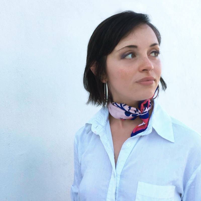 Ivy Pink Schal Handgemachte Bandana Mit Silky Touch von LibraAr