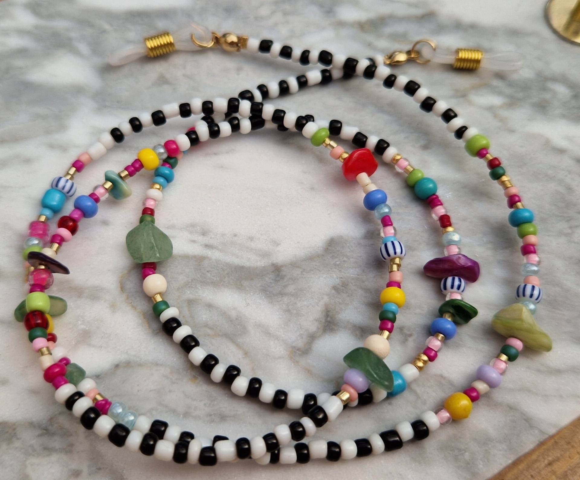 Bunte Brillenkette Aus Hochwertigen Perlen. This Is Summer von LibraHandmade