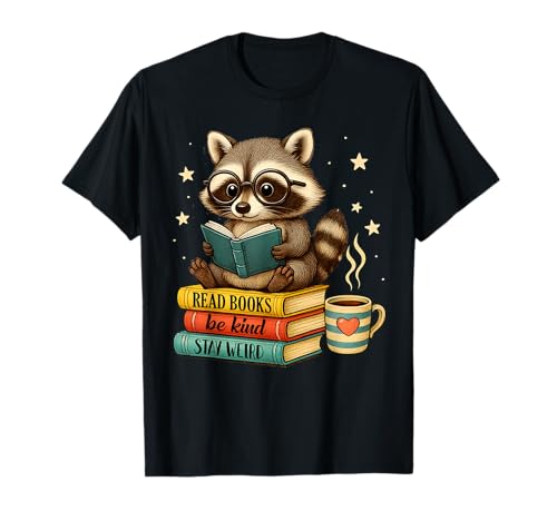 Buchliebhaber Racoon Reading Bookish Library Read Books Be Kind T-Shirt Buchliebhaber Racoon Reading Bookish Library Read Books Be Kind T-Shirt von Librarian Bookworm Reading Squad Animals