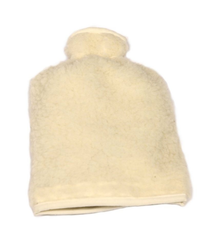 Licardo Wärmflasche Wärmflaschenbezug Wolle ecru 20/30 cm, (1-tlg) von Licardo