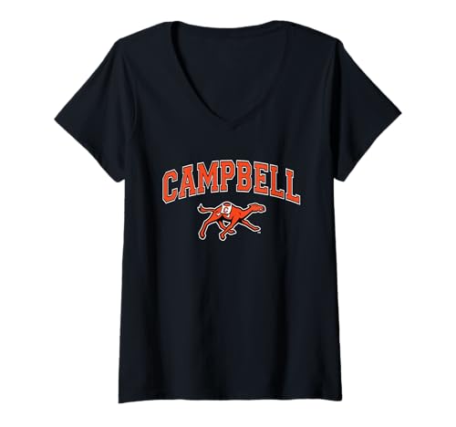 Damen Campbell Fighting Camels | Offizieller NCAA Merch | NAFPCMP03 T-Shirt mit V-Ausschnitt von License Champs