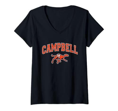 Damen Campbell Fighting Camels | Offizieller NCAA Merch | NAFPCMP03 T-Shirt mit V-Ausschnitt von License Champs