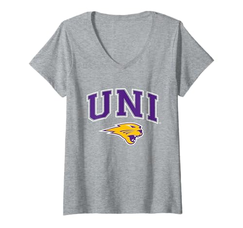 Damen Northern Iowa Panthers | Offizieller NCAA Merch | NAFPUNI03 T-Shirt mit V-Ausschnitt von License Champs