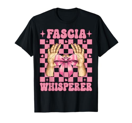 Faszienflüsterer Massagetherapeutin Massagetherapie Mädchen Mama T-Shirt von Licensed Massage Therapist Pink Coquette Bow Gifts