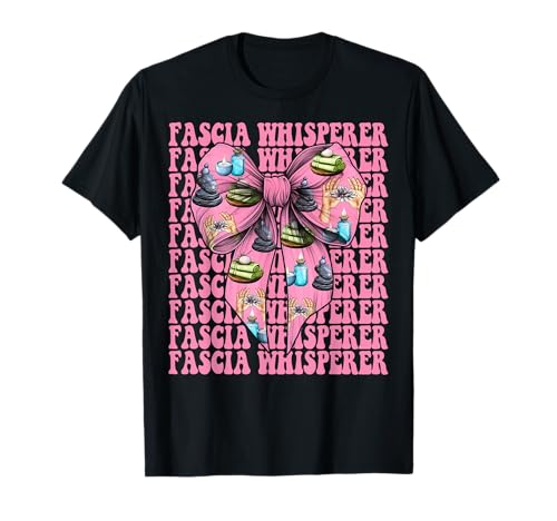 Faszienflüsterer Massagetherapeutin Massagetherapie Mädchen Mama T-Shirt von Licensed Massage Therapist Pink Coquette Bow Gifts