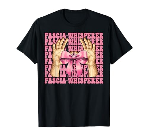 Faszienflüsterer Massagetherapeutin Massagetherapie Mädchen Mama T-Shirt von Licensed Massage Therapist Pink Coquette Bow Gifts