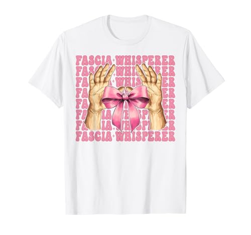 Faszienflüsterer Massagetherapeutin Massagetherapie Mädchen Mama T-Shirt von Licensed Massage Therapist Pink Coquette Bow Gifts