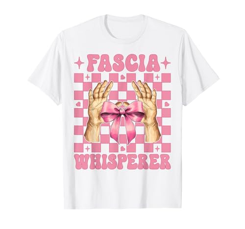 Faszienflüsterer Massagetherapeutin Massagetherapie Mädchen Mama T-Shirt von Licensed Massage Therapist Pink Coquette Bow Gifts