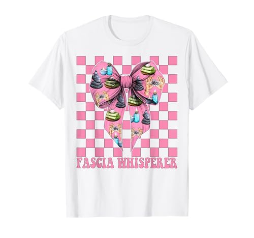 Faszienflüsterer Massagetherapeutin Massagetherapie Mädchen Mama T-Shirt von Licensed Massage Therapist Pink Coquette Bow Gifts