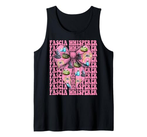 Faszienflüsterer Massagetherapeutin Massagetherapie Mädchen Mama Tank Top von Licensed Massage Therapist Pink Coquette Bow Gifts