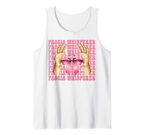 Faszienflüsterer Massagetherapeutin Massagetherapie Mädchen Mama Tank Top von Licensed Massage Therapist Pink Coquette Bow Gifts