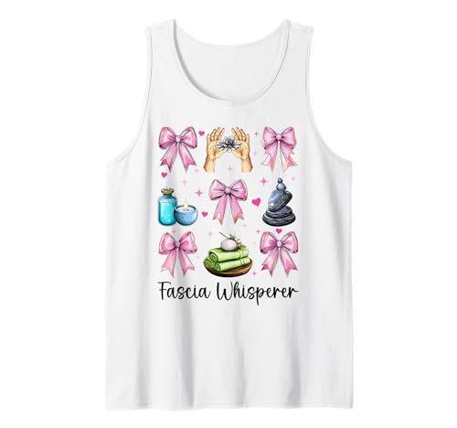 Faszienflüsterer Massagetherapeutin Massagetherapie Mädchen Mama Tank Top von Licensed Massage Therapist Pink Coquette Bow Gifts