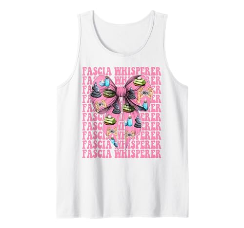 Faszienflüsterer Massagetherapeutin Massagetherapie Mädchen Mama Tank Top von Licensed Massage Therapist Pink Coquette Bow Gifts