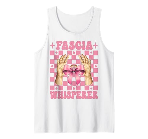 Faszienflüsterer Massagetherapeutin Massagetherapie Mädchen Mama Tank Top von Licensed Massage Therapist Pink Coquette Bow Gifts