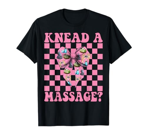 Kneten Sie eine Massagetherapeutin, Massagetherapie, Mädchen, Mutter, Kokette T-Shirt von Licensed Massage Therapist Pink Coquette Bow Gifts