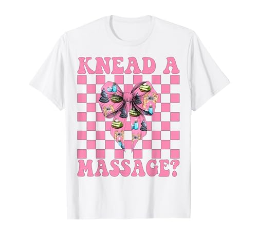 Kneten Sie eine Massagetherapeutin, Massagetherapie, Mädchen, Mutter, Kokette T-Shirt von Licensed Massage Therapist Pink Coquette Bow Gifts