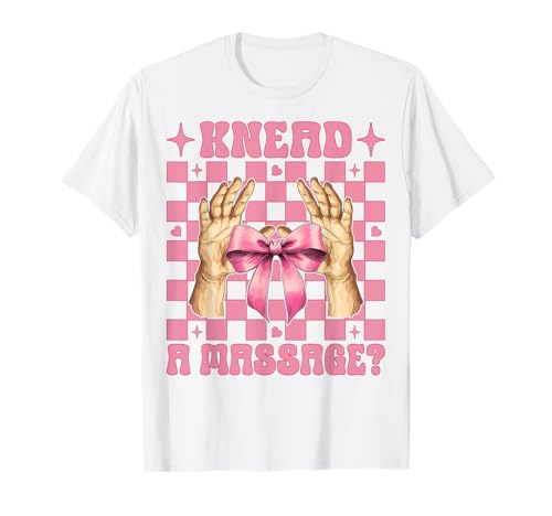 Kneten Sie eine Massagetherapeutin, Massagetherapie, Mädchen, Mutter, Kokette T-Shirt von Licensed Massage Therapist Pink Coquette Bow Gifts