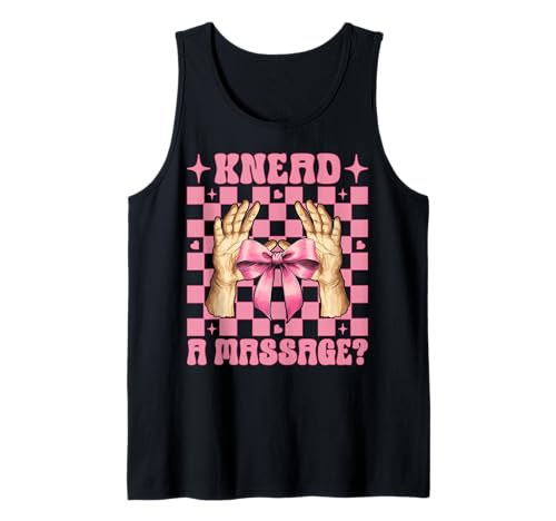Kneten Sie eine Massagetherapeutin, Massagetherapie, Mädchen, Mutter, Kokette Tank Top von Licensed Massage Therapist Pink Coquette Bow Gifts
