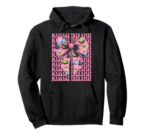 Massagetherapeutin Massagetherapie Mädchen Mama Kokette Bogen Pullover Hoodie von Licensed Massage Therapist Pink Coquette Bow Gifts