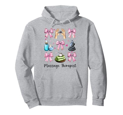 Massagetherapeutin Massagetherapie Mädchen Mama Kokette Bogen Pullover Hoodie von Licensed Massage Therapist Pink Coquette Bow Gifts