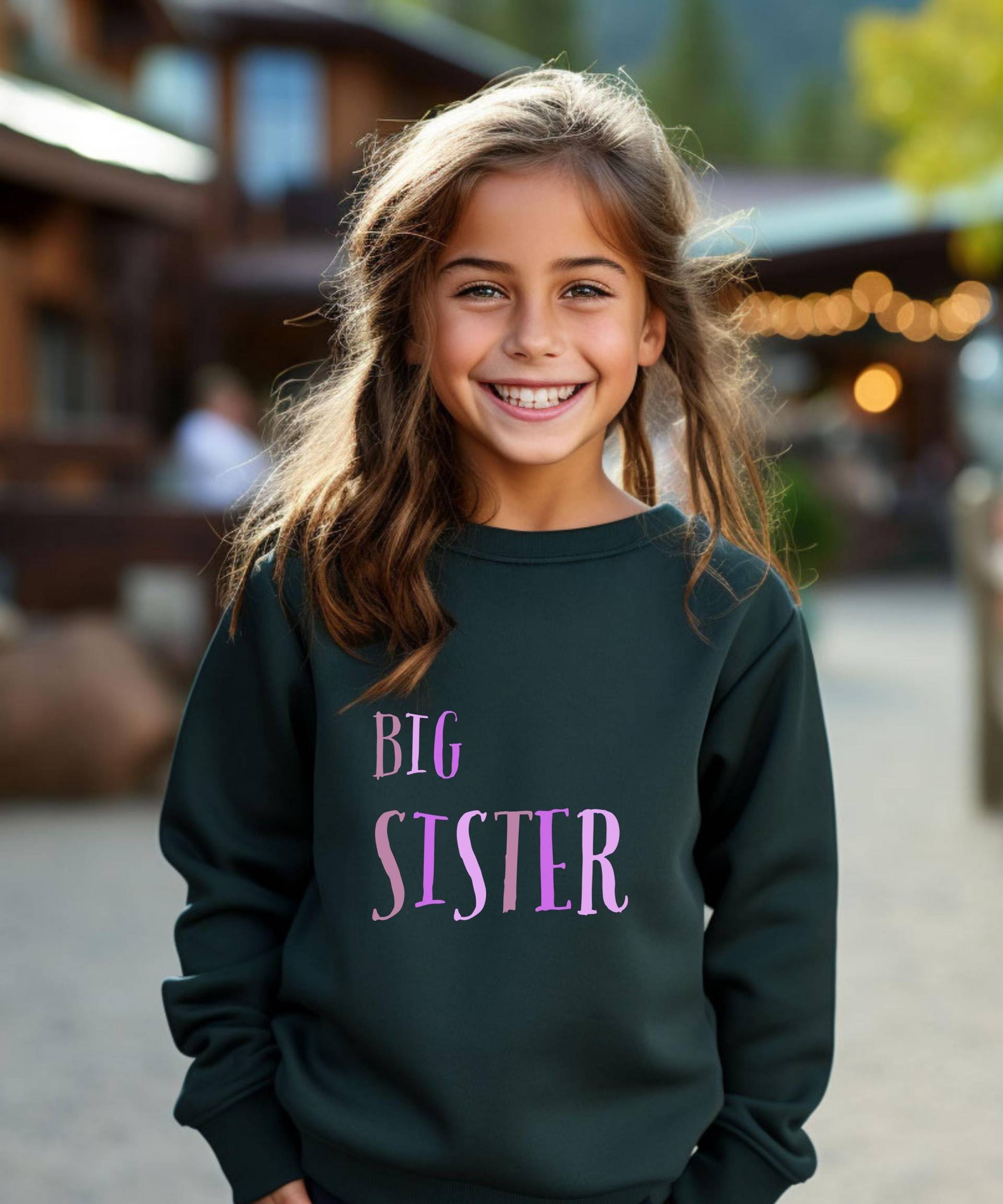 Big Sister Kinder Sweatshirt, Verkündungspullover, Große Schwester Pullover von LichtderWeltShop