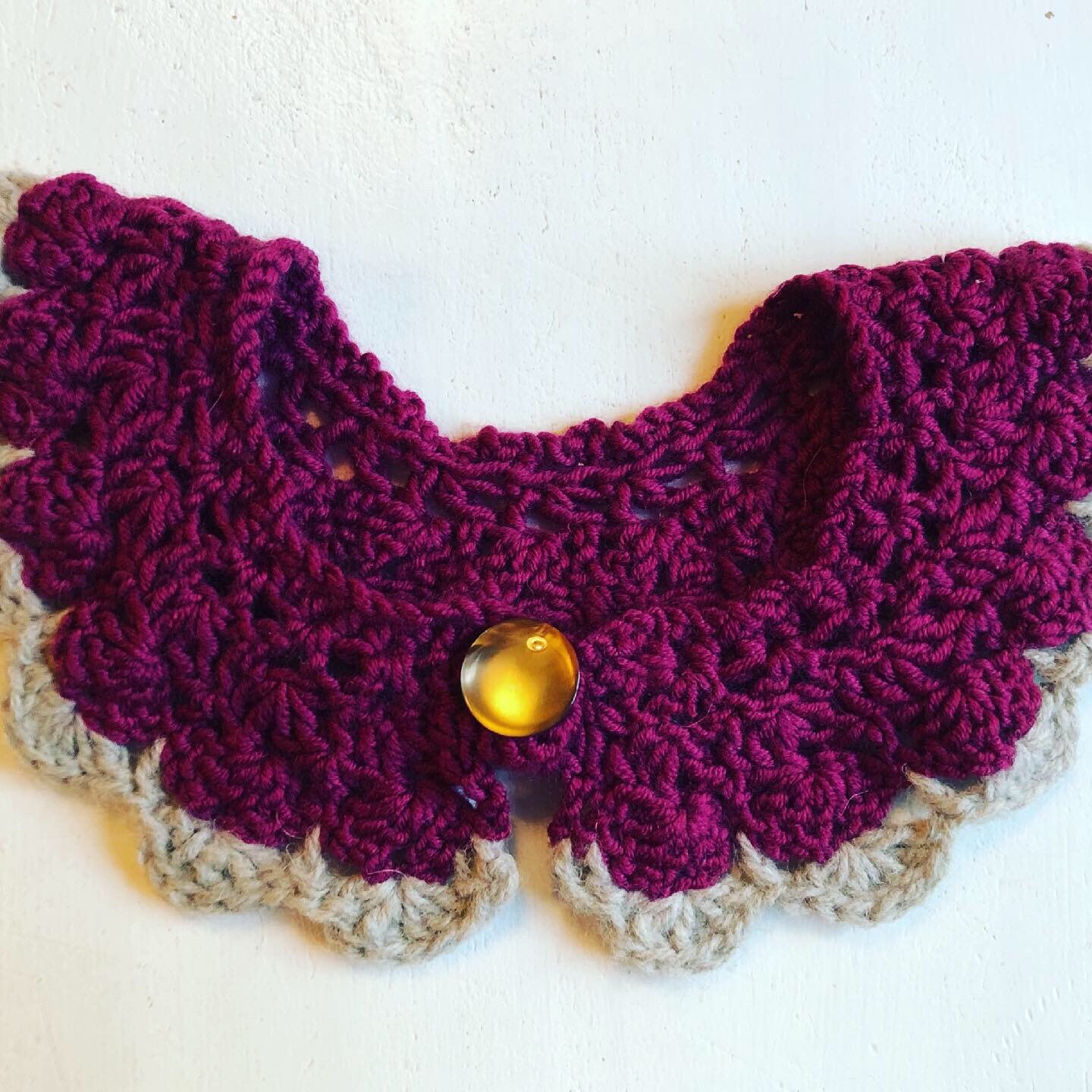 Crochet-Kragen „Alexa" von LichtiStrickDeluxe