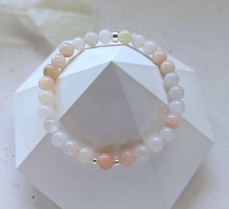 Armband Aventurin Rosa, Heilstein Armband, Yoga Schmuck Geschenkidee Für Frauen, Handgemachter Schmuck, Kleines Geschenk von LichtmomentbyAna