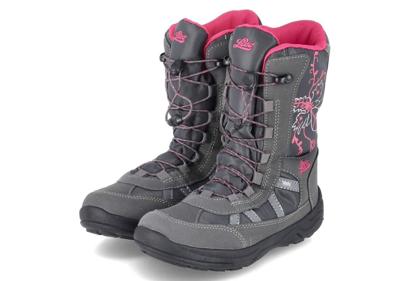 Lico Lico 720469 SP Mädchen Textil & Synthetik grau Winterstiefel von Lico
