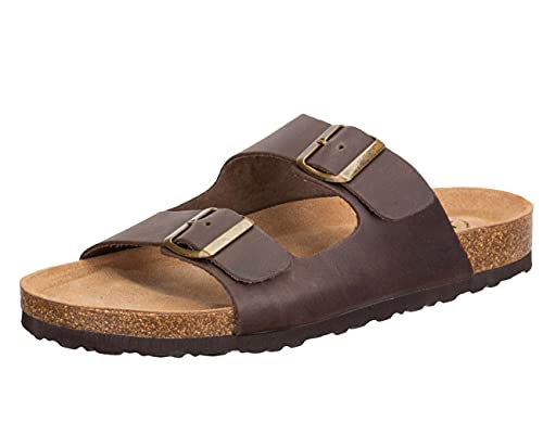 Lico Herren Bioline Alvaro Pantoletten, braun, 42 EU von Lico