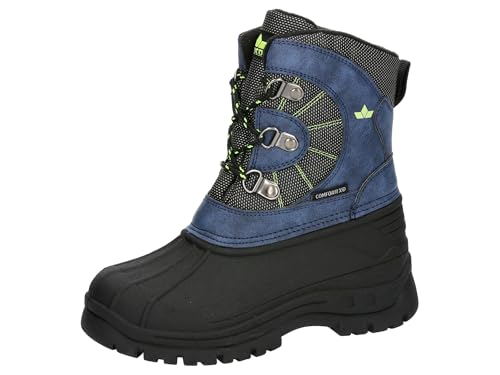 Lico Arino Jungen Schneestiefel, blau/lemon, 37 EU Lico Arino Jungen Schneestiefel, blau/lemon, 37 EU von Lico
