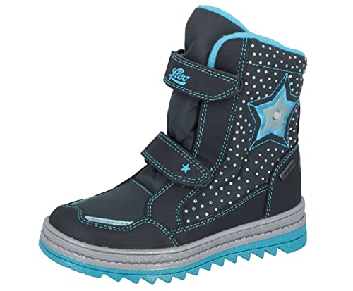 Lico Aura V Mädchen Schneestiefel, grau/türkis, 37 EU von Lico