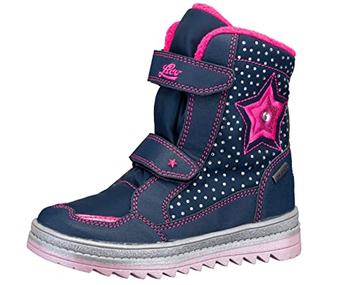 Lico Aura V Mädchen Schneestiefel, marine/pink, 28 EU von Lico