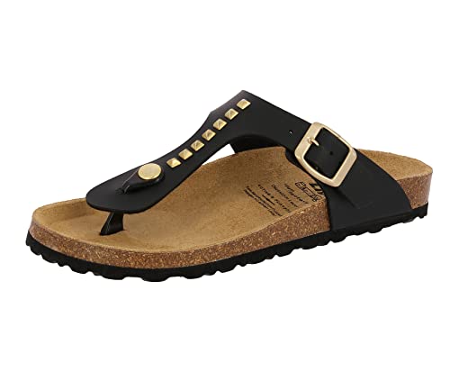Lico BIOLINE GOLDSTAR Damen Pantoletten, Schwarz, 40 EU Lico BIOLINE GOLDSTAR Damen Pantoletten, Schwarz, 40 EU von Lico