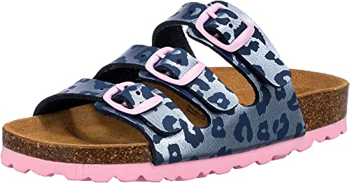 Lico Damen Bioline Kids Hausschuh, Blau Rosa, 36 EU von Lico