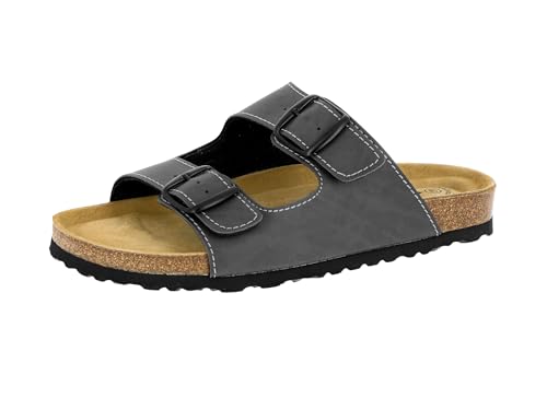 Lico BIOLINE MAN SOFT Herren Pantoletten, Anthrazit, 43 EU von Lico