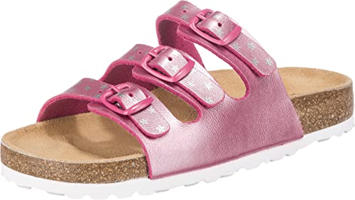 Lico BIOLINE STAR Mädchen Pantoletten, Pink/ Silber, 40 EU von Lico