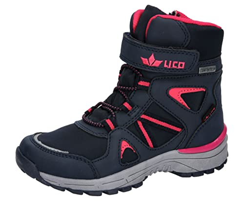 Lico Bernarda VS Schneestiefel, Marine/pink, 25 EU von Lico