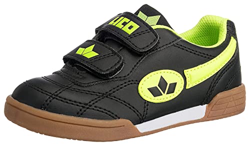 Lico Unisex Kinder Bernie V Hallenschuhe, Schwarz Lemon, 30 EU von Lico