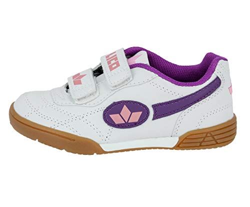 Lico Bernie V Unisex Kinder Multisport Indoor Schuhe, Weiß/ Lila/ Rosa, 30 EU von Lico