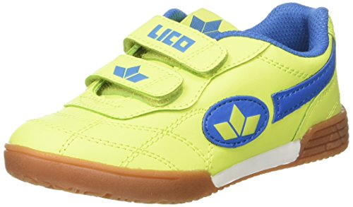 Lico Unisex Kinder Bernie V Hallenschuhe, Gelb Lemon Blau, 30 EU von Lico