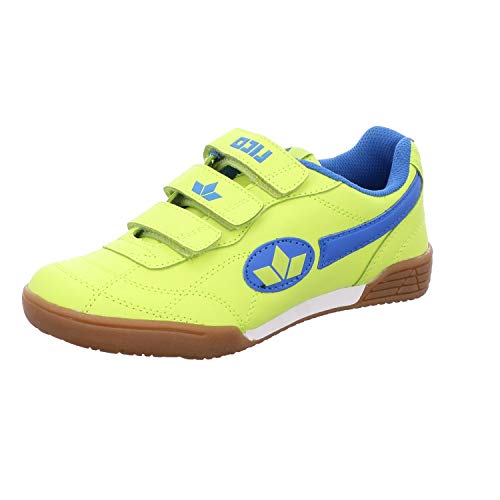 Lico Unisex Kinder Bernie V Hallenschuhe, Gelb Lemon Blau, 35 EU von Lico