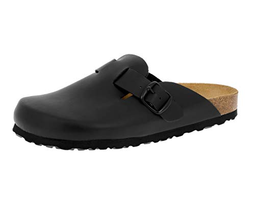 Lico Herren Bioline Clog Pantoletten, Schwarz, 36 EU von Lico