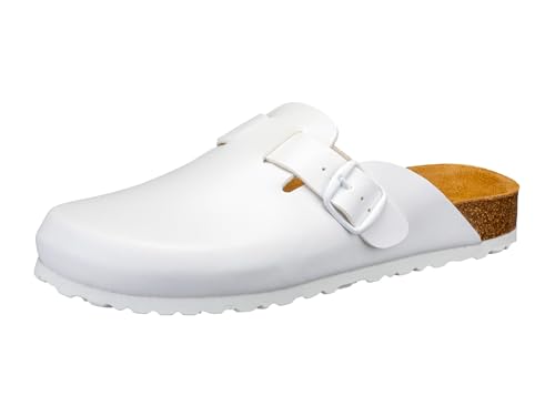Lico Bioline Clog Unisex Erwachsene Hausschuh, Weiß, 40 EU von Lico