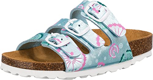 Lico Bioline Flower Kids Mädchen Niedrige Hausschuhe, Mint, 40 EU von Lico