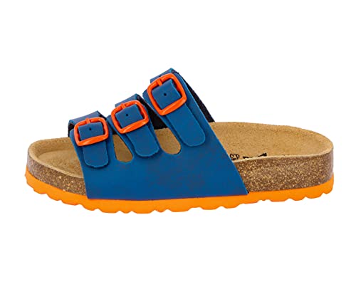 Lico Unisex Kinder BIOLINE KIDS Pantoletten, Marine/ Orange, 42 EU von Lico