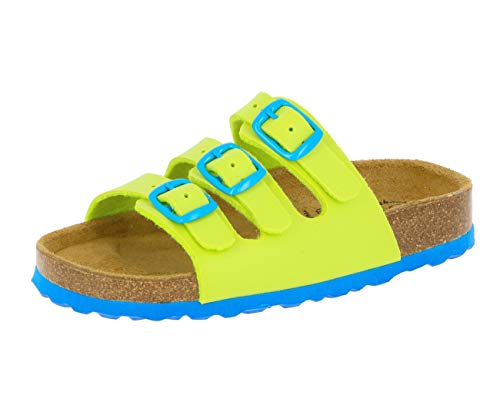 Lico Unisex Kinder BIOLINE KIDS Pantoletten, Lemon/ Blau, 38 EU von Lico