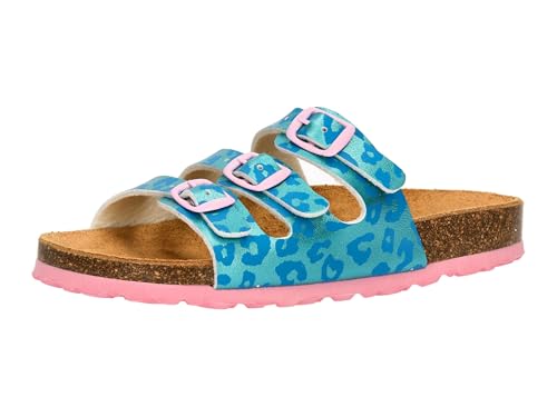 Lico Mädchen Bioline Kids Pantoletten, türkis/rosa, 32 EU Lico Mädchen Bioline Kids Pantoletten, türkis/rosa, 32 EU von Lico